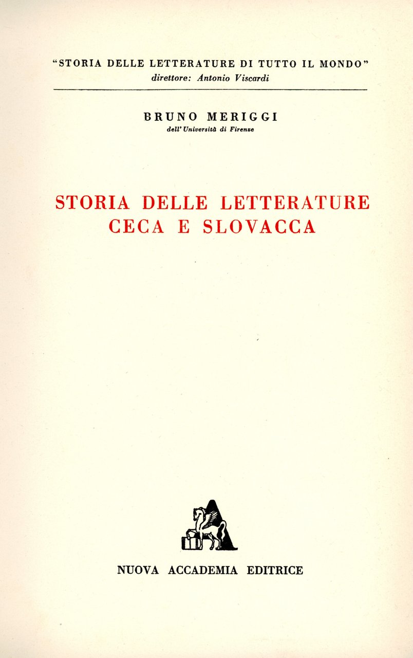 Storia delle letterature ceca e slovacca | Immagine principale