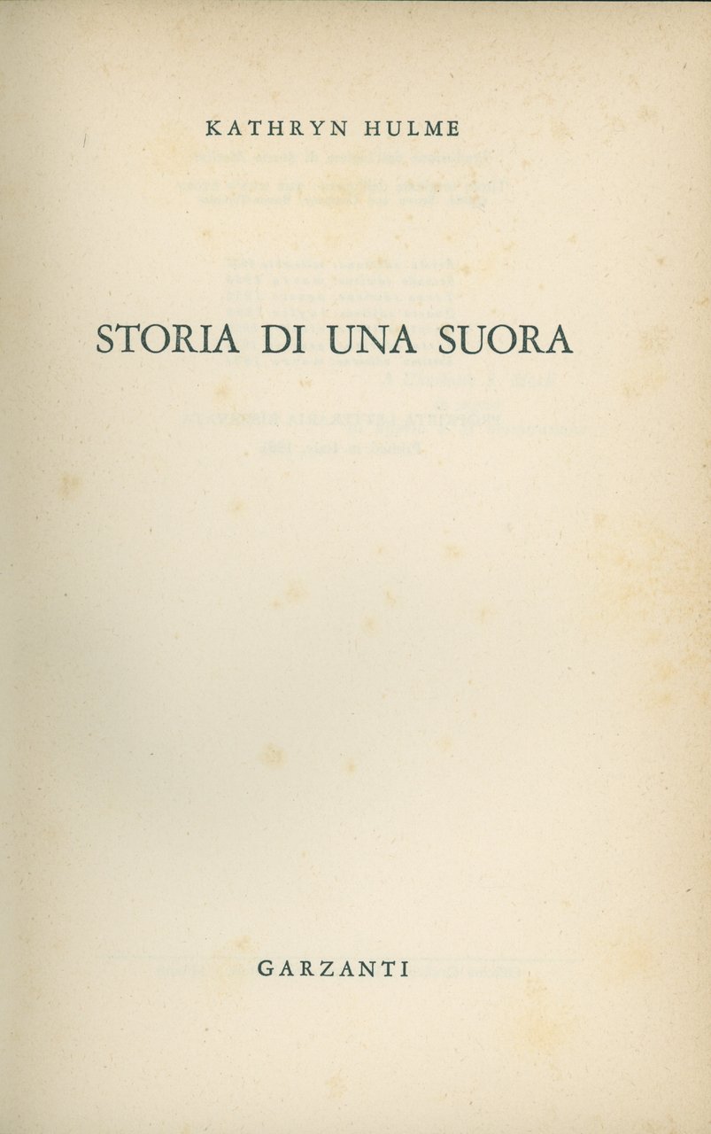 Storia di una suora