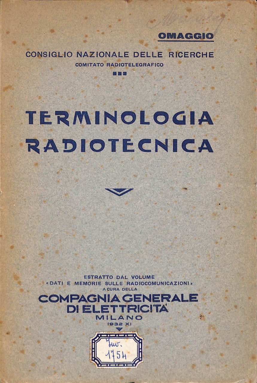 Terminologia radiotecnica | Immagine principale