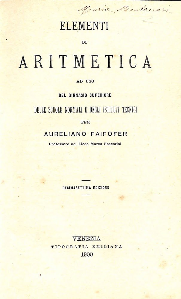 Trattato di aritmetica