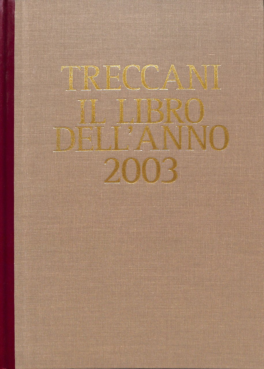 Treccani : il libro dell'anno 2003 | Immagine principale