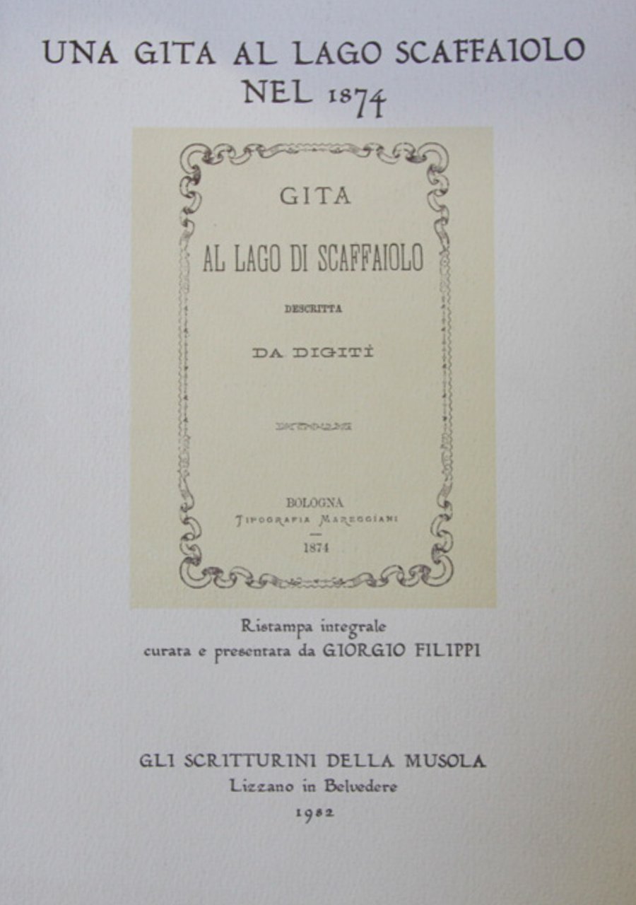 Una gita al Lago Scaffaiolo nel 1874