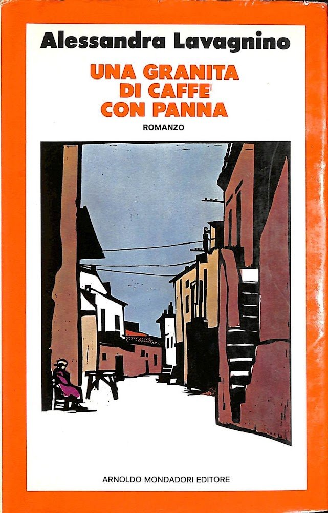 Una granita di caffe con panna