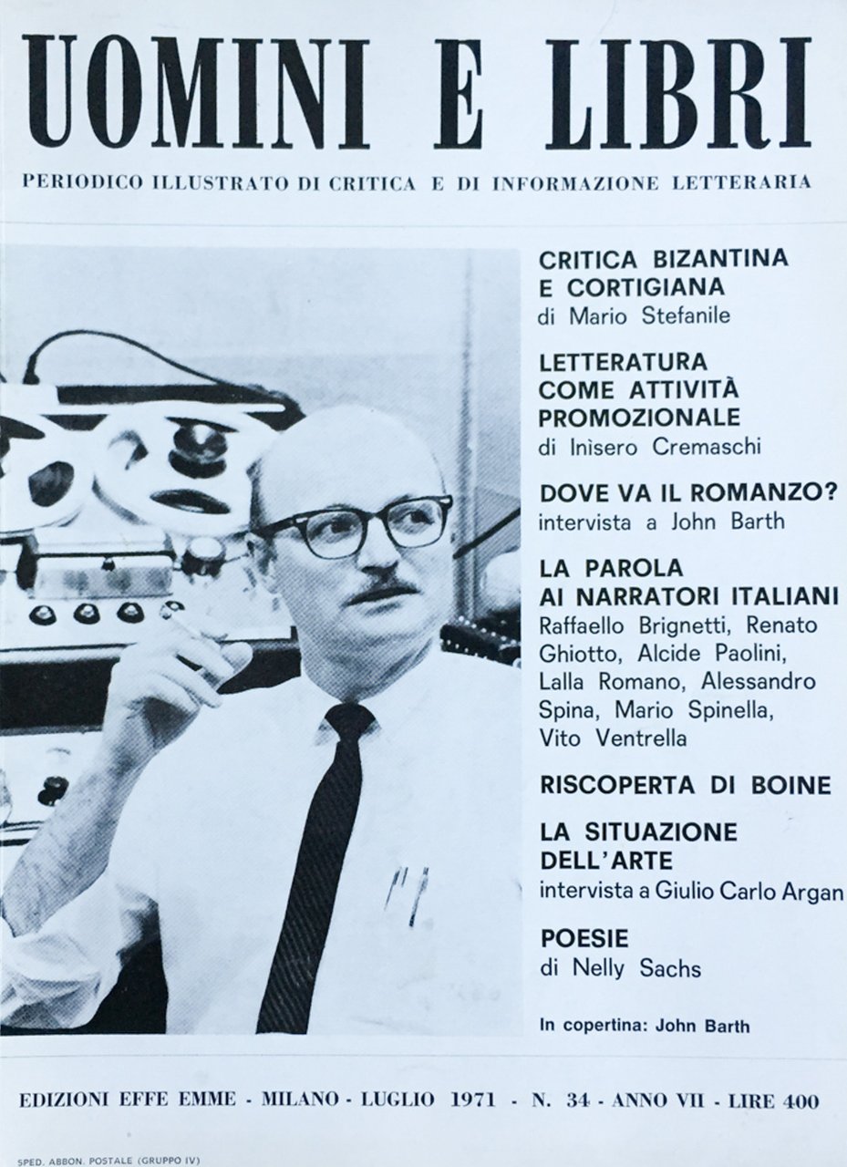 Uomini e libri (rivista) 1971 n. 34
