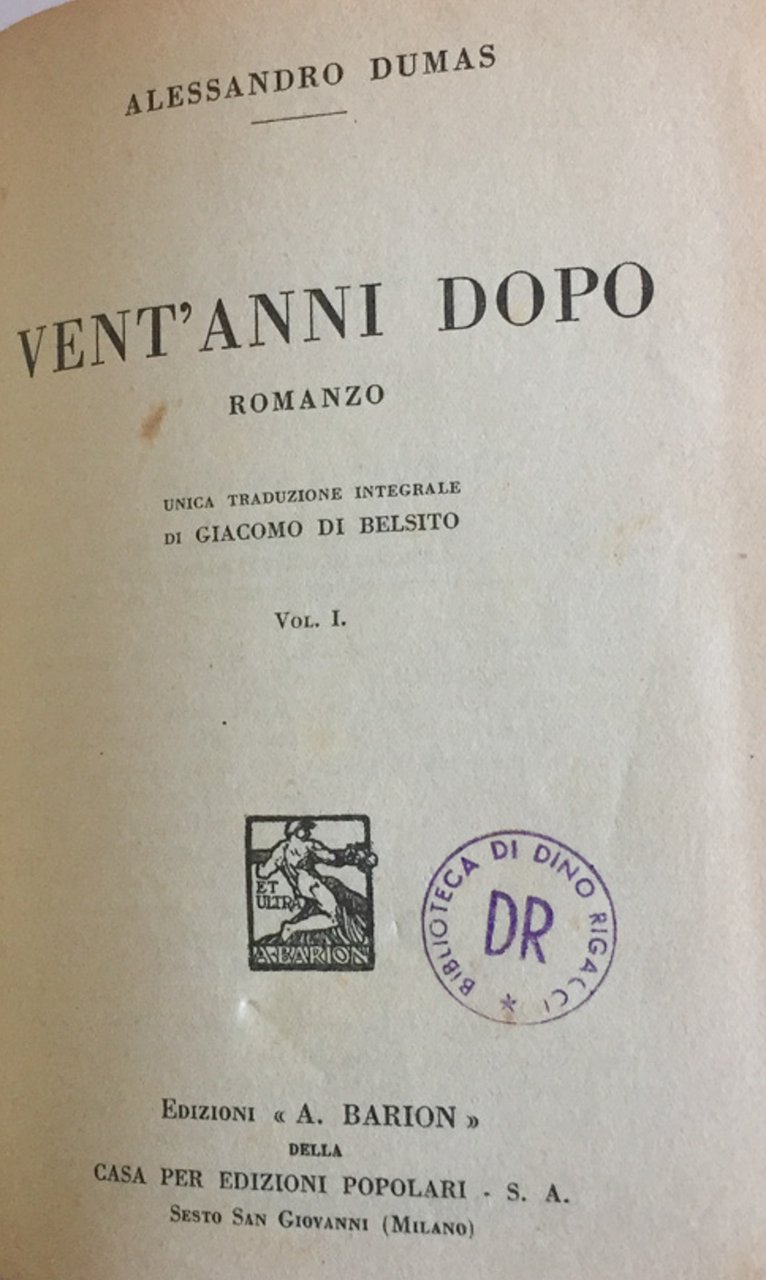 Vent'anni dopo [2 voll.]