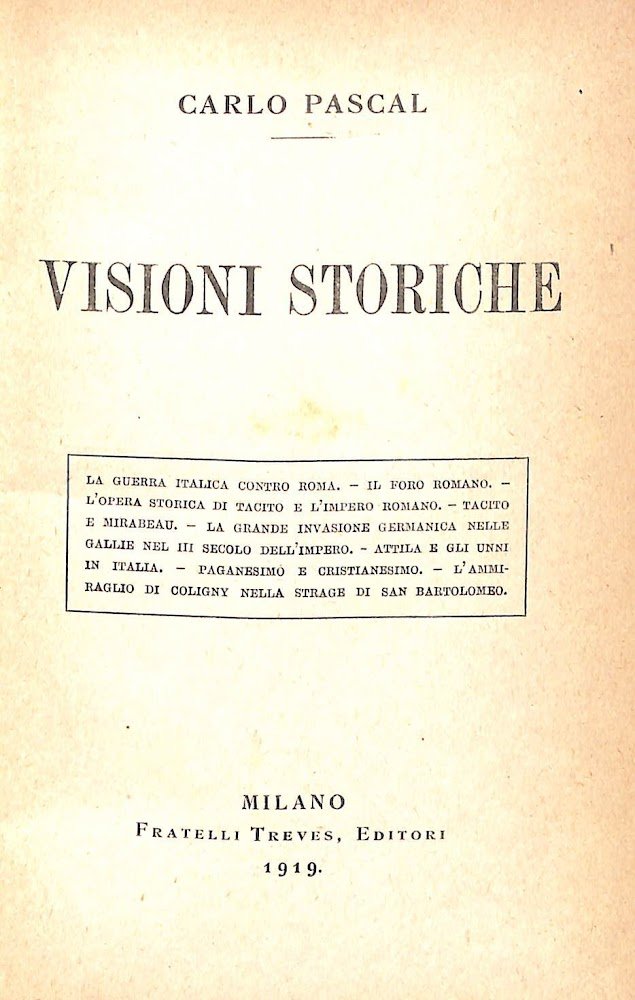 Visioni storiche