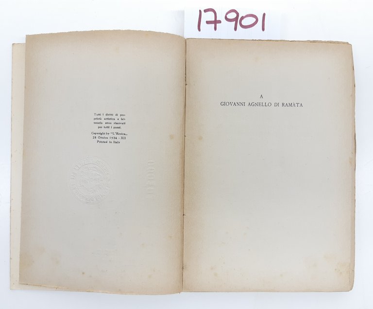 Olinto Dini Tormenti e consolazioni L'Eroica Milano 1934