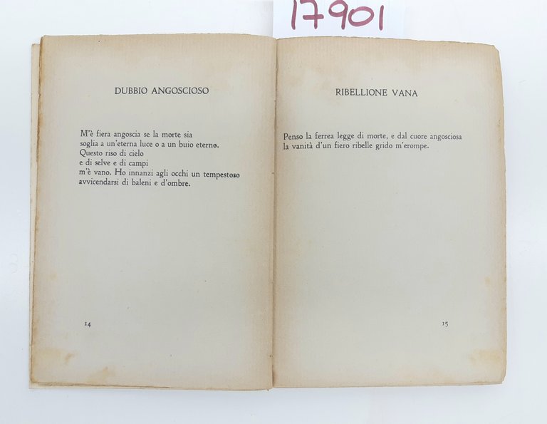 Olinto Dini Tormenti e consolazioni L'Eroica Milano 1934