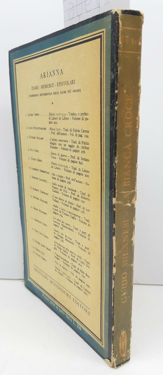 Guido Milanesi La Bianca Croce Mondadori 1951