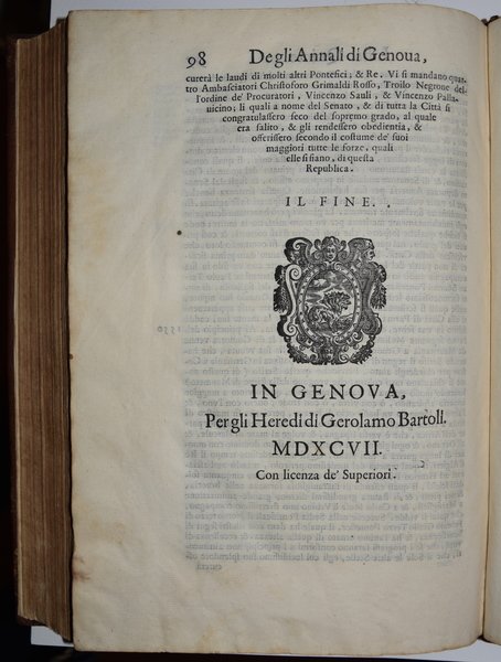 Dell'istorie di Genova libri XII tradotte per M. Serdonati…