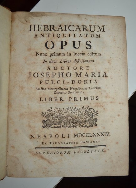 Hebraicarum antiquitatum opus.