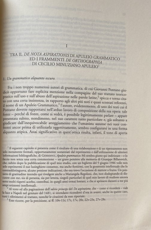 IL DE ASPIRATIONE DI GIOVANNI PONTANO E LA CULTURA DEL …