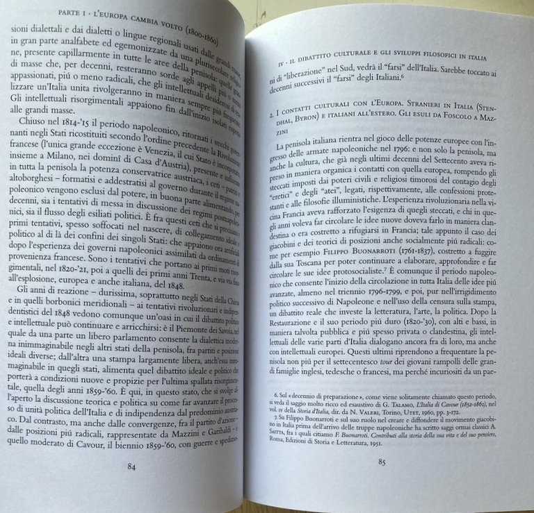 LA RIVOLUZIONE MODERNA. VICENDE DELLA CULTURA TRA OTTO E NOVECENTO