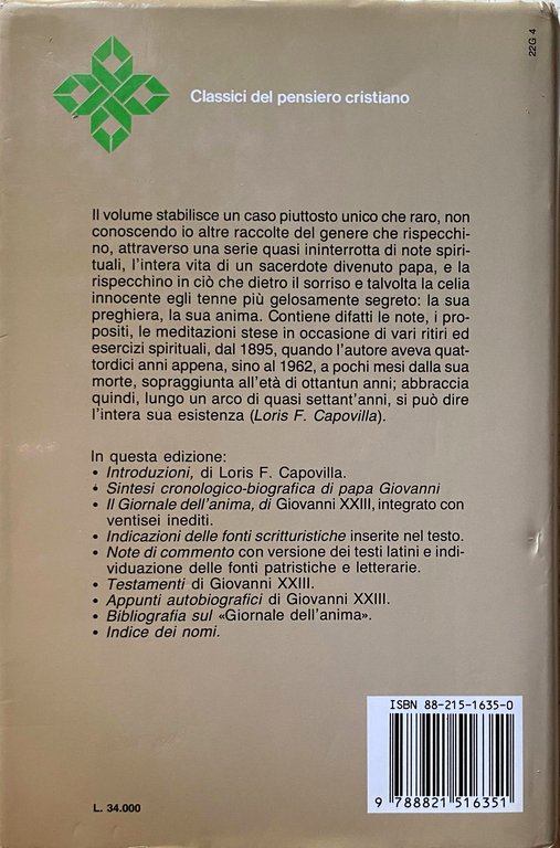 IL GIORNALE DELL'ANIMA E ALTRI SCRITTI DI PIETÀ