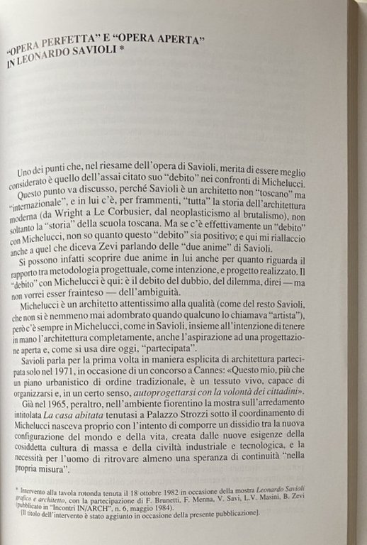 MOMENTI DI ARCHITETTURA ITALIANA CONTEMPORANEA.