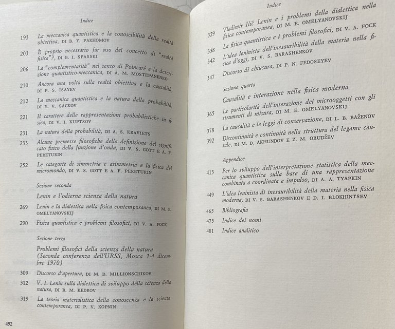 L'INTERPRETAZIONE MATERIALISTICA DELLA MECCANICA QUANTISTICA. FISICA E FILOSOFIA IN URSS.