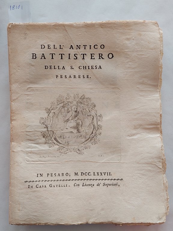 Abbati Olivieri Giordani Dell'Antico battistero della chiesa pesarese Casa Gavelli …