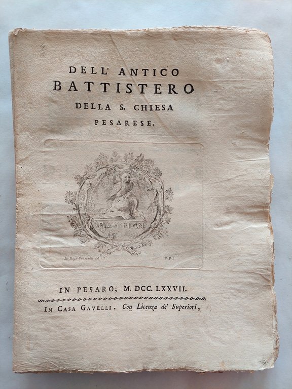 Abbati Olivieri Giordani Dell'Antico battistero della chiesa pesarese Casa Gavelli …