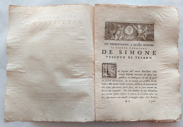Abbati Olivieri Giordani Dell'Antico battistero della chiesa pesarese Casa Gavelli …