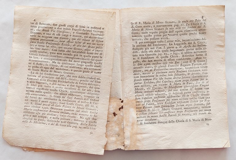 Annibale degli Abbati Olivieri Giordani Memorie della Chiesa di Santa …
