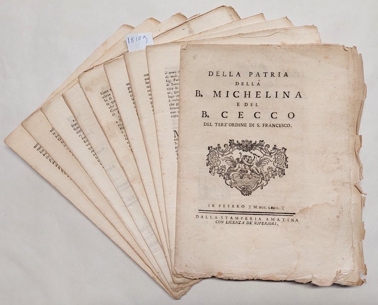 Annibale degli Abbati Olivieri Giordani Della patria della B. Michelina …