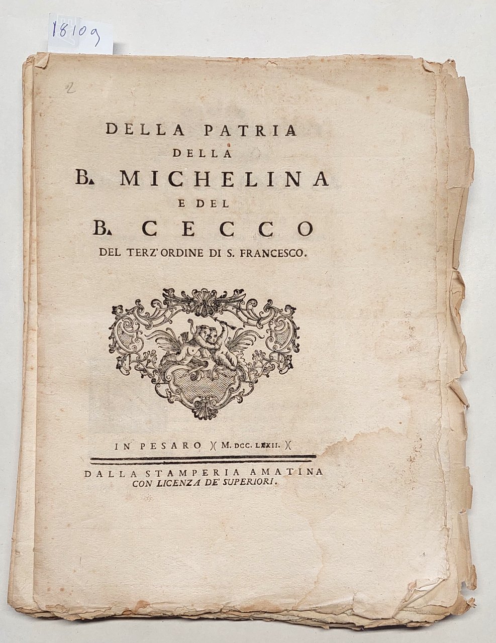 Annibale degli Abbati Olivieri Giordani Della patria della B. Michelina …