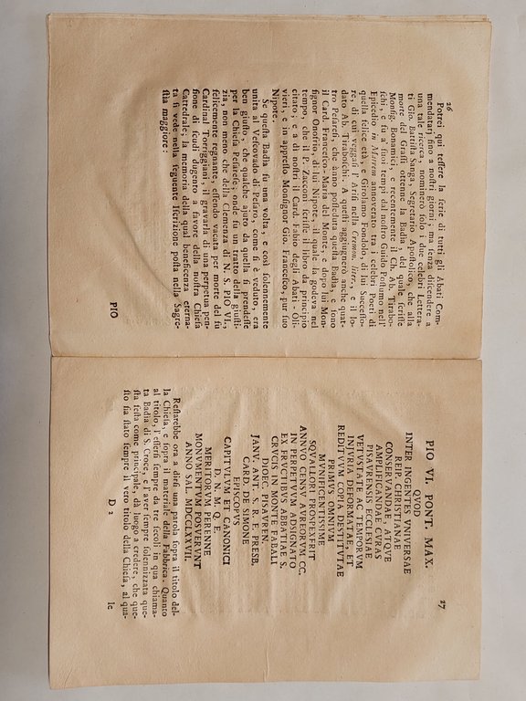 Annibale degli Abbati Olivieri Giordani Memorie della Badia di Santa …