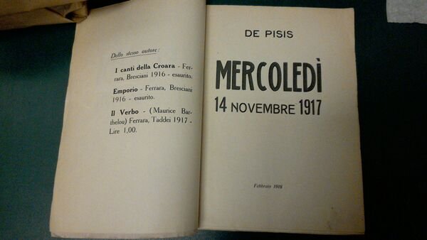 Mercoledì 14 Novembre 1917