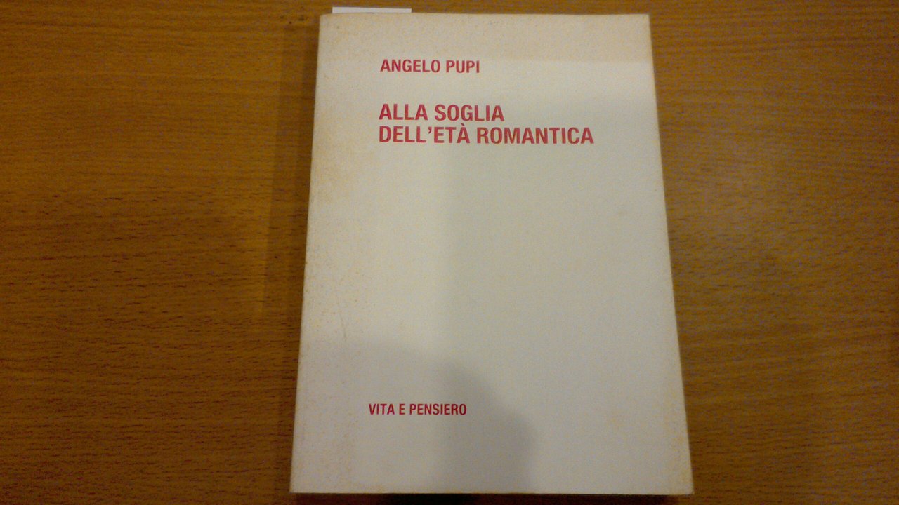 Alla soglia dell'età romantica