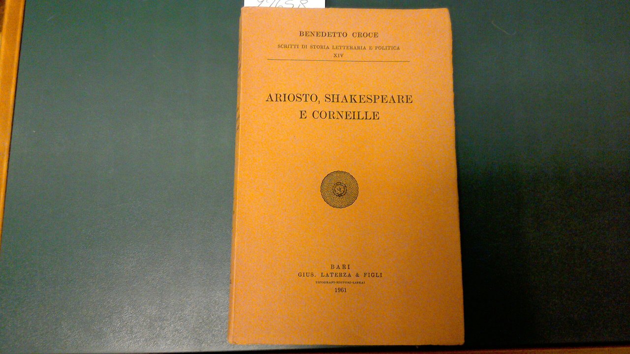 Ariosto, Shakespeare e Corneille
