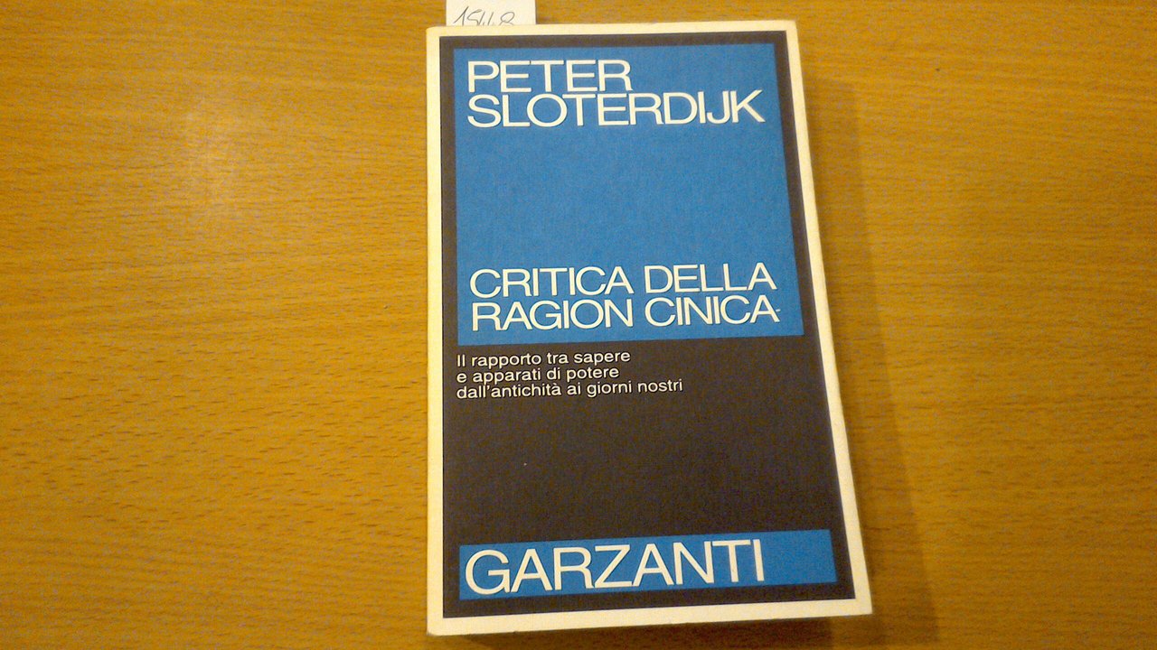 Critica della ragion cinica