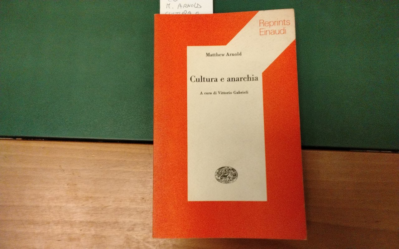 Cultura e anarchia | Immagine principale