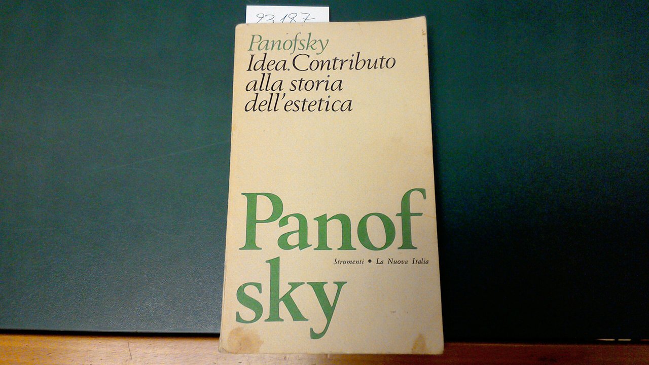 Idea. Contributo alla storia dell'estetica