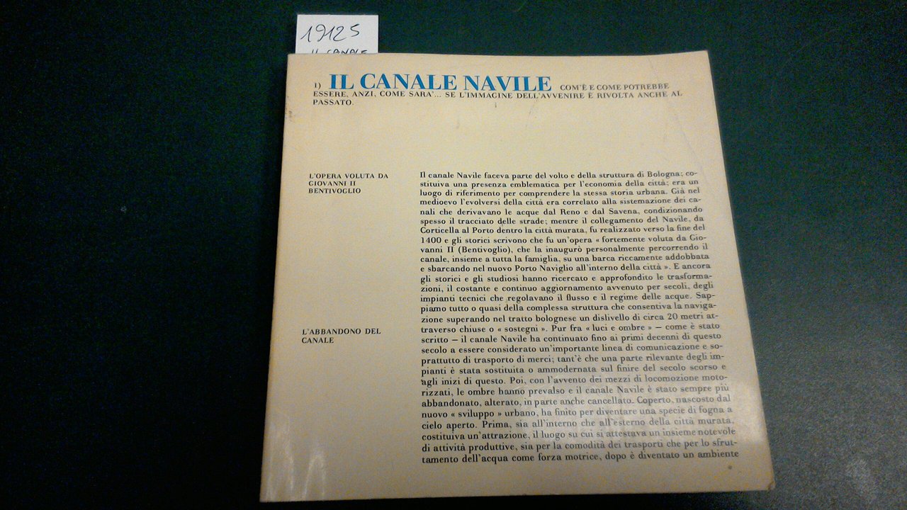 Il canale Navile - com'è e come potrebbe essere, anzi, …