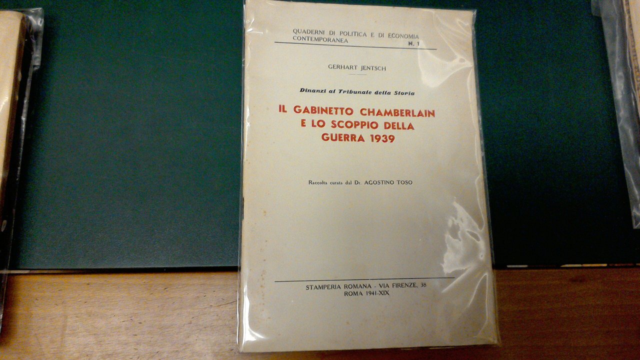 Il Gabinetto Chamberlain e lo scoppio della guerra 1939