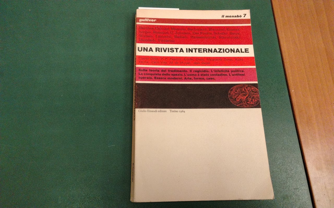 Il Menabò 7 - una rivista internazionale | Immagine principale