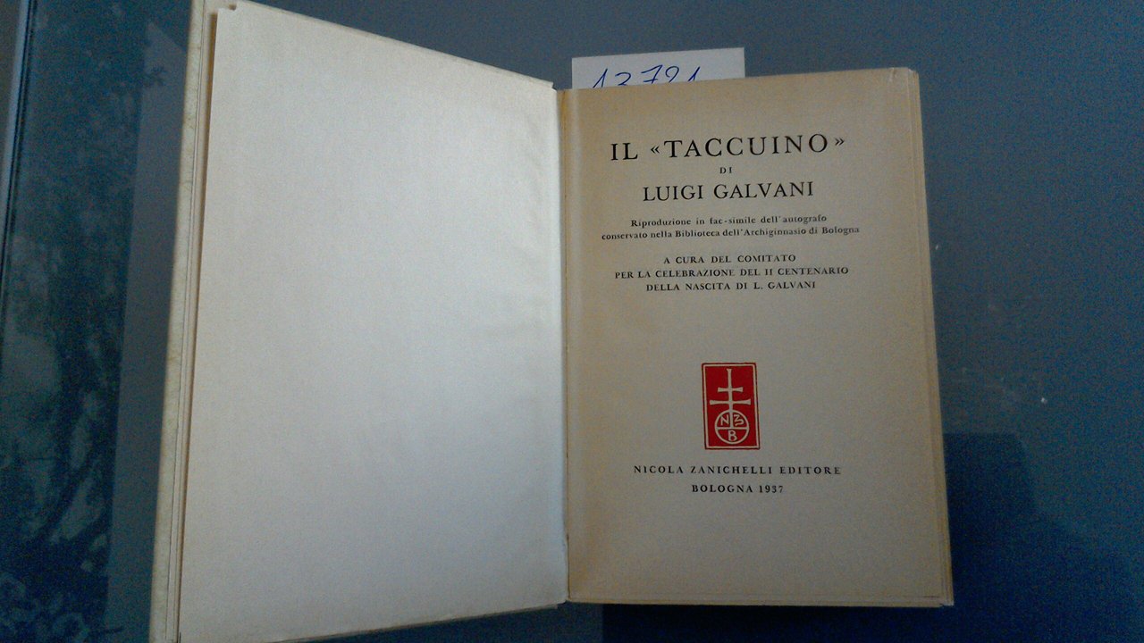 Il "taccuino" di Luigi Galvani
