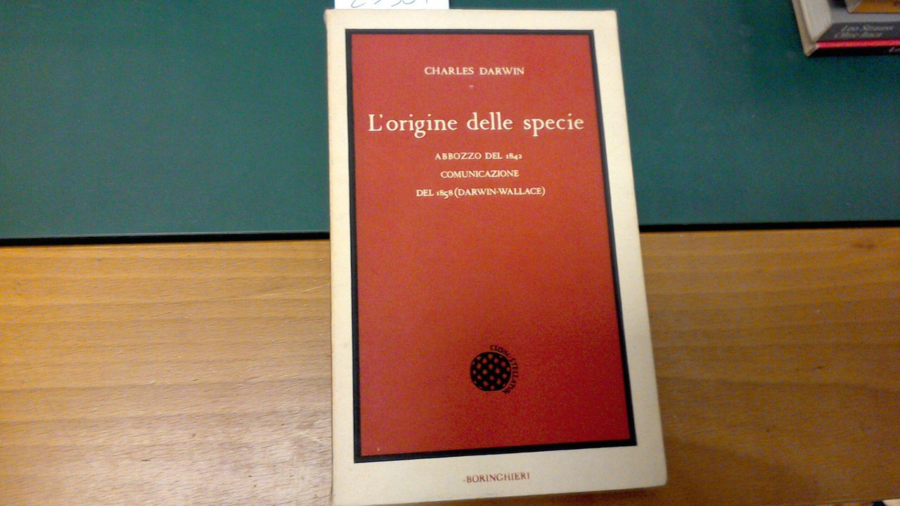 L'origine delle specie - abbozzo del 1842 - comunicazione del …
