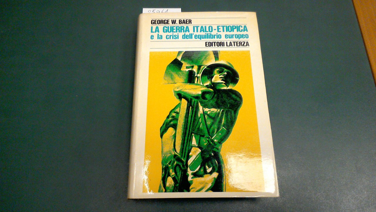 La guerra italo-etiopica e la crisi dell'equilibrio europeo
