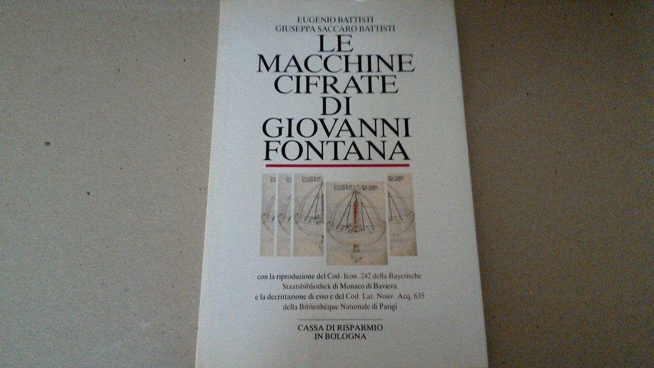 Le macchine cifrate di Giovanni Fontana