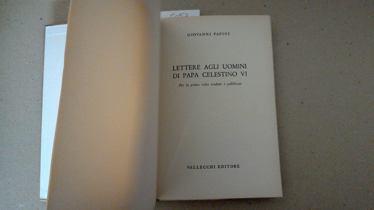 Lettere agli uomini di Papa Celestino VI