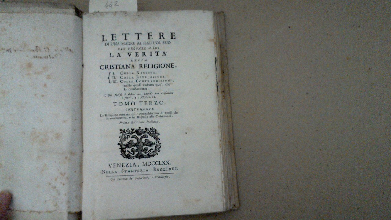 Lettere di una madre al figliuol suo per provare a …