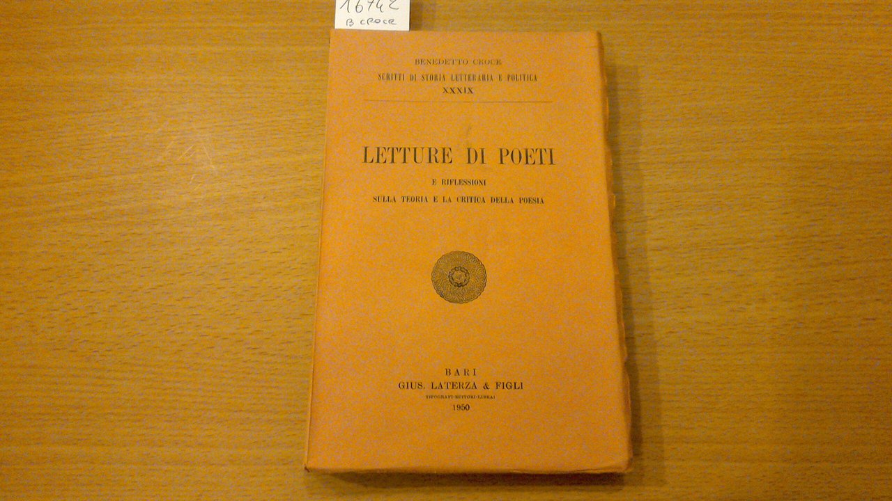 Letture di poeti e riflessioni sulla teoria e la critica …