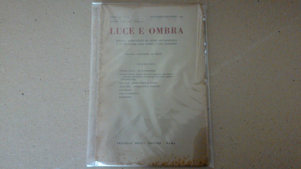 Luce e ombra - anno 55, numero 6