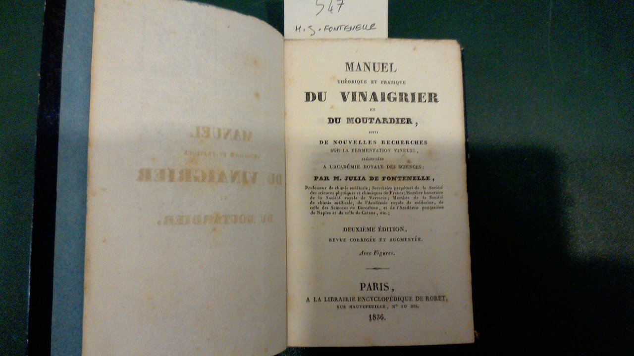 Manuel théorique et pratique du vinaigrier et du moutardier