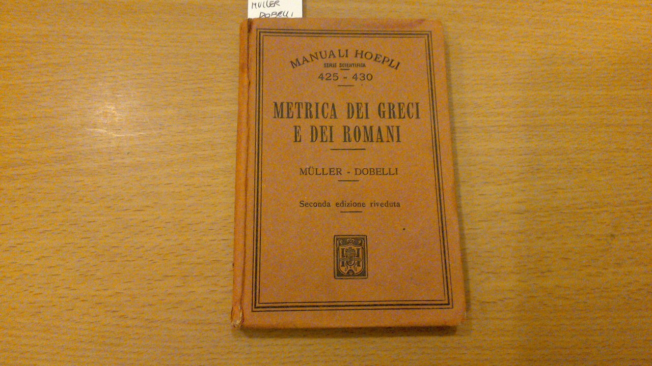 Metrica dei Greci e dei Romani