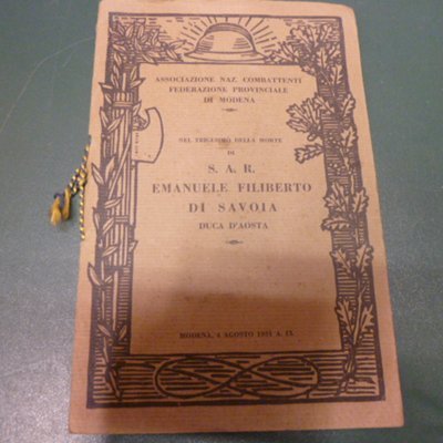 Nel trigesimo della morte di S.A.R. Emanuele Filiberto di Savoia …