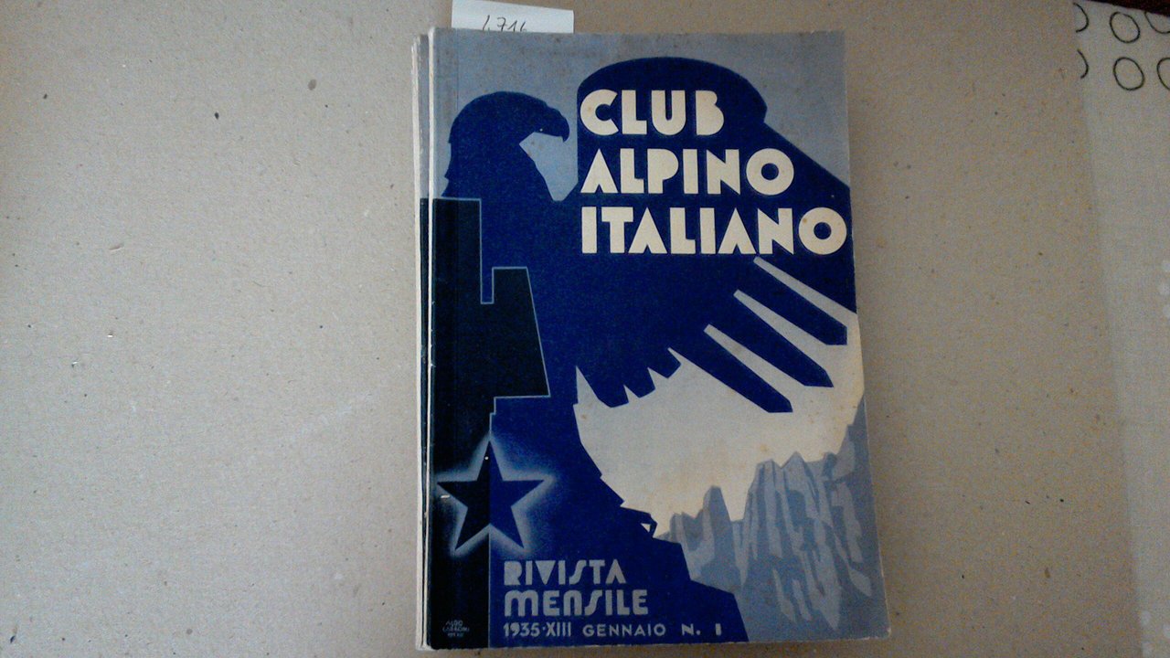Rivista mensile Club Alpino Italiano C.A.I. - 1935 (12 fascicoli)