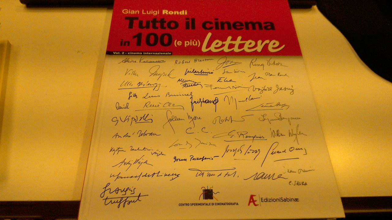 Tutto il cinema in 100 ( e più ) lettere …