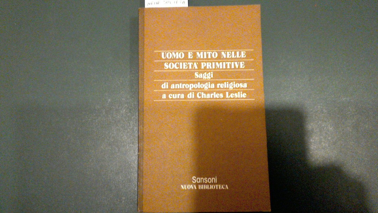Uomo e mito nelle società primitive